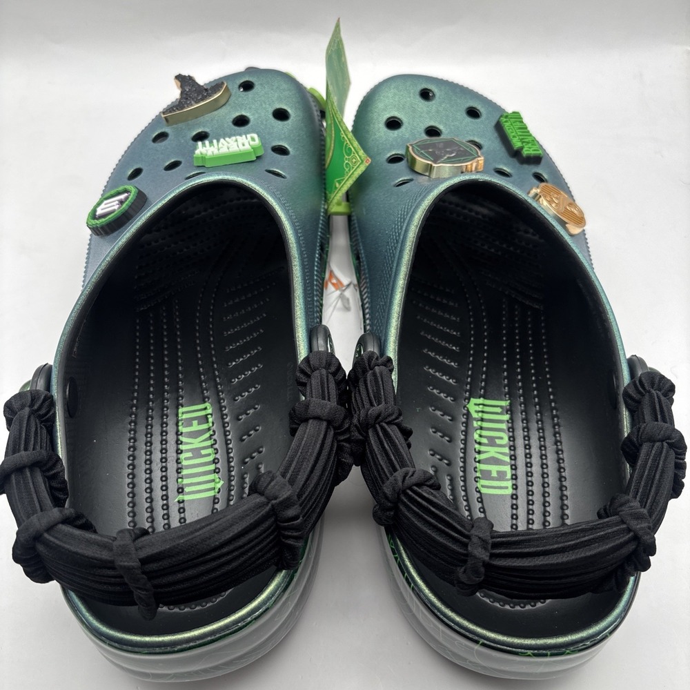 Crocs Wicked Elphaba Glow-in-the-Dark Clog in Green M10/W12 - Picture 5 of 7